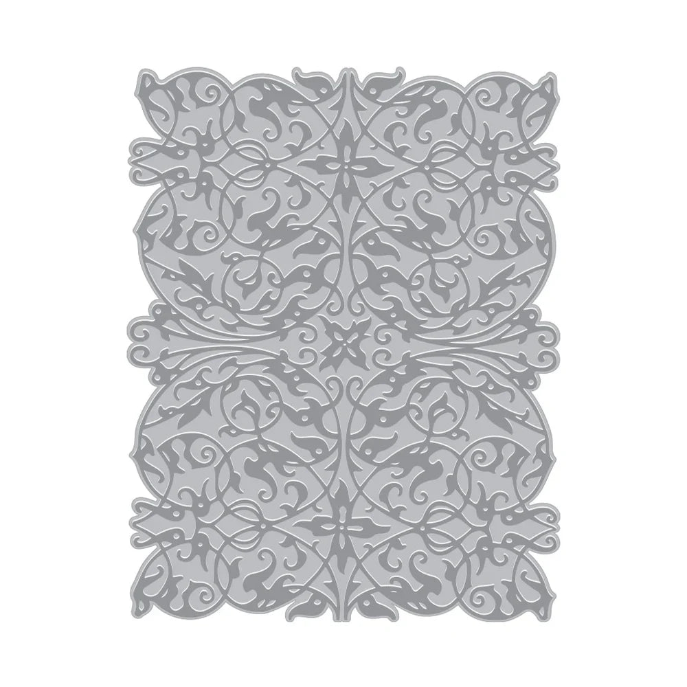 Lacy Filigree Letterpress + Foil Plate Plate (F)