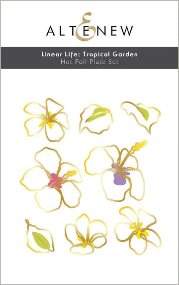 Linear Life: Tropical Garden Hot Foil Plate Set