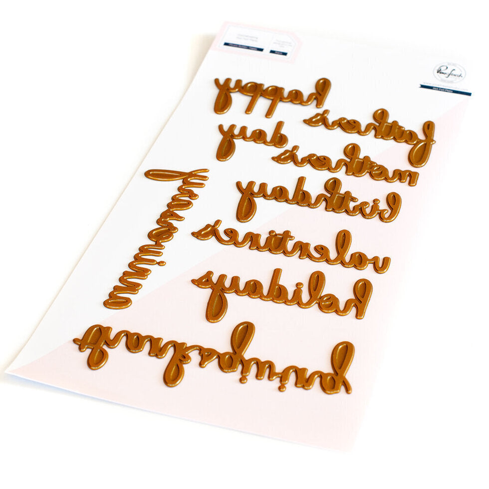 Phrase Builder: Happy hot foil - RETIRING