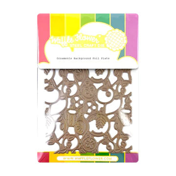 Ornaments Background Foil Plate