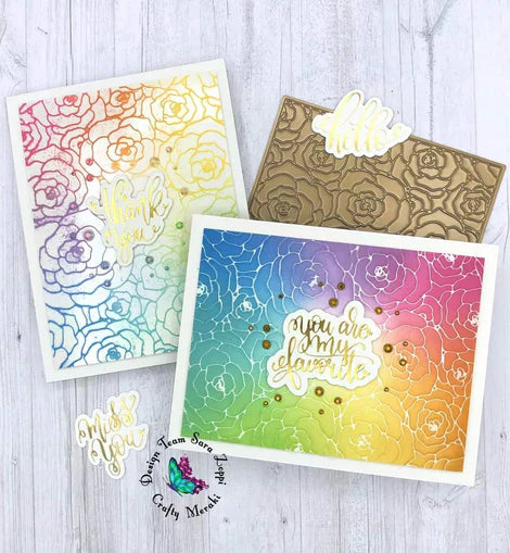 Rosy Life Hot Foil Plate*