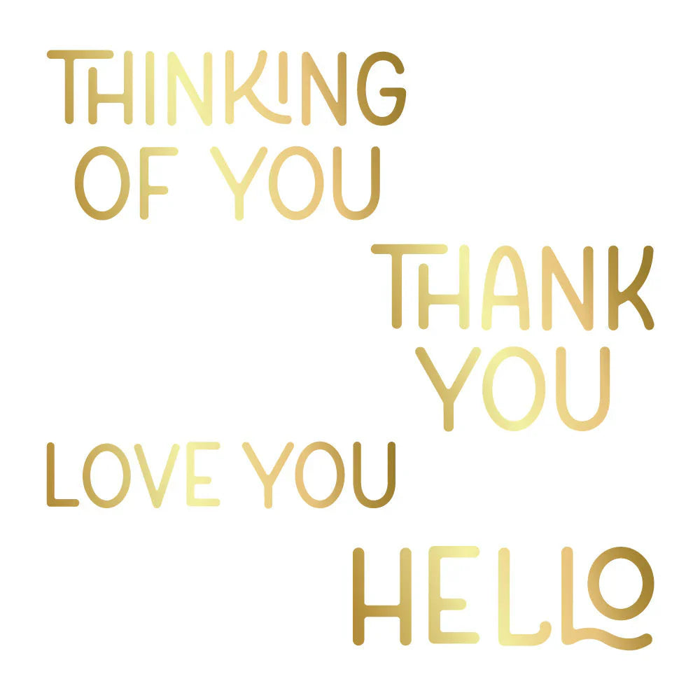 Fall Foliage Sentiments Hot Foil Plate | Honey Cuts - RETIRING