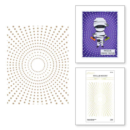 Hypnotic Background Glimmer Hot Foil Plate from the Boo Dance Party Collection