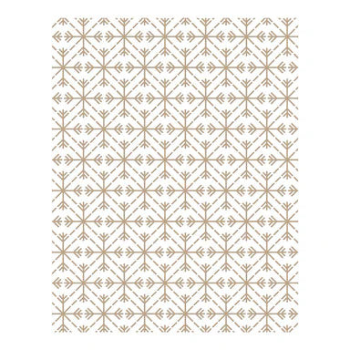 Geo Snowflakes Glimmer Hot Foil Plate from Joyful Christmas Collection by Simon Hurley