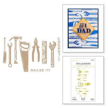 Nailed It! Glimmer Hot Foil Plate from the Toolbox Essentials Collection by Nancy McCabe