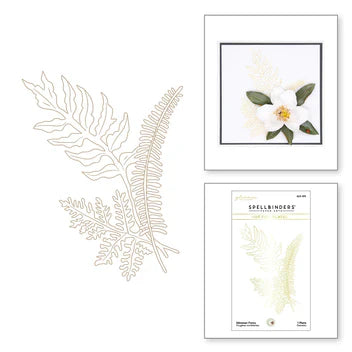 Glimmer Ferns Glimmer Hot Foil Plate from the Victorian Garden Collection by Susan Tierney-Cockburn