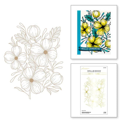 Glimmering Buttercups Glimmer Plate from the Glimmering Flowers Collection