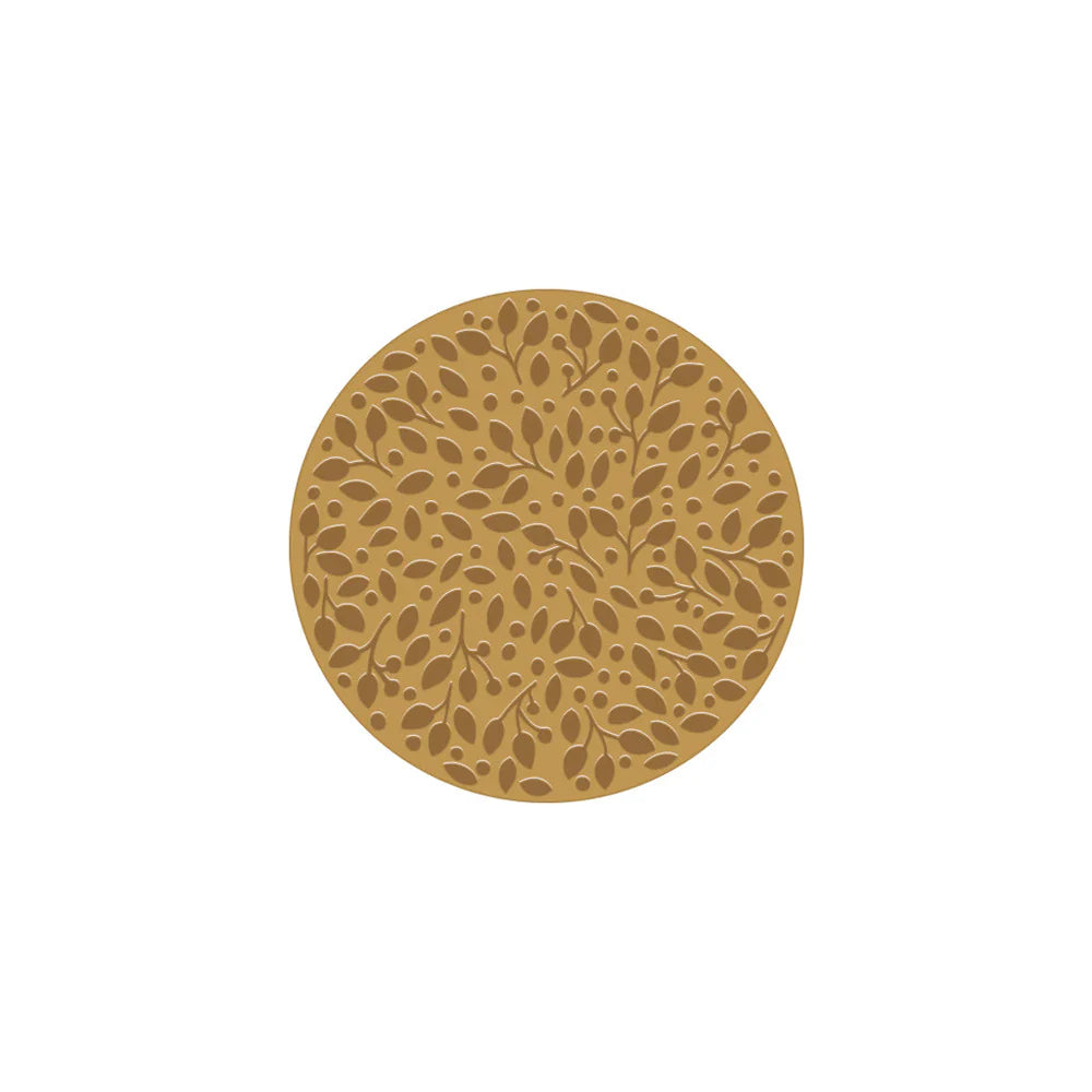Leaves and Dots Hot Foil Plate (D)