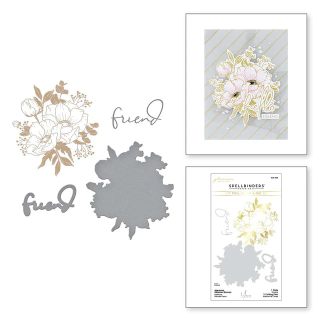 Anemone Glimmer Blooms Glimmer Hot Foil Plate & Die Set from Anemone Blooms Collection by Yana Smakula