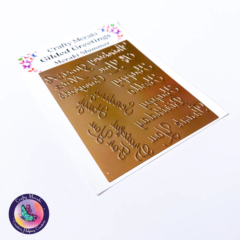 Gilded Greetings Hot Foil Plate*