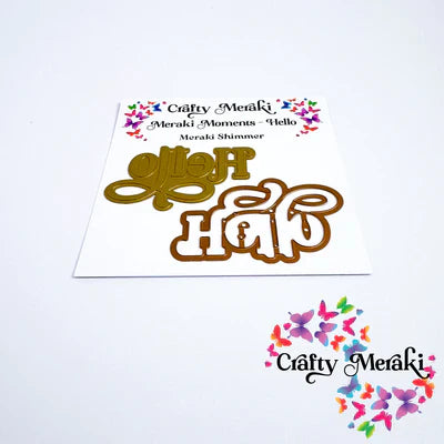 Meraki Moments Hello Hot Foil Plate and Die Combo*
