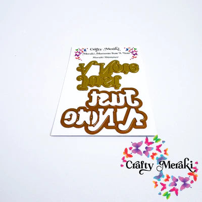 Meraki Moments Just A Note Hot Foil Plate and Die Combo*