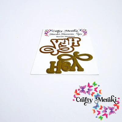 Meraki Moments Hey Hot Foil Plate and Die Combo*