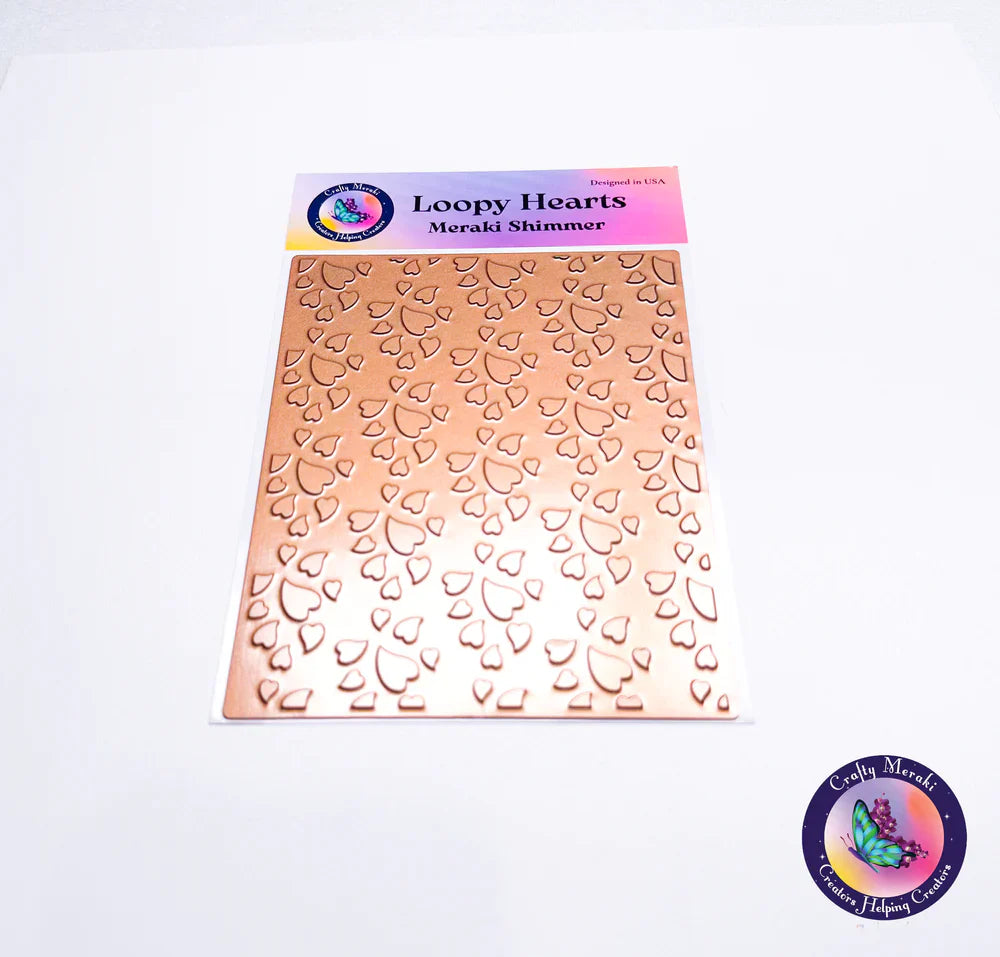 Loopy Hearts Hot Foil Plate *