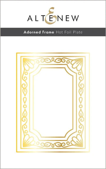 Adorned Frame Hot Foil Plate