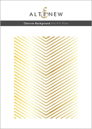 Chevron Background Hot Foil Plate