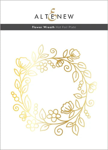 Flower Wreath Hot Foil Plate