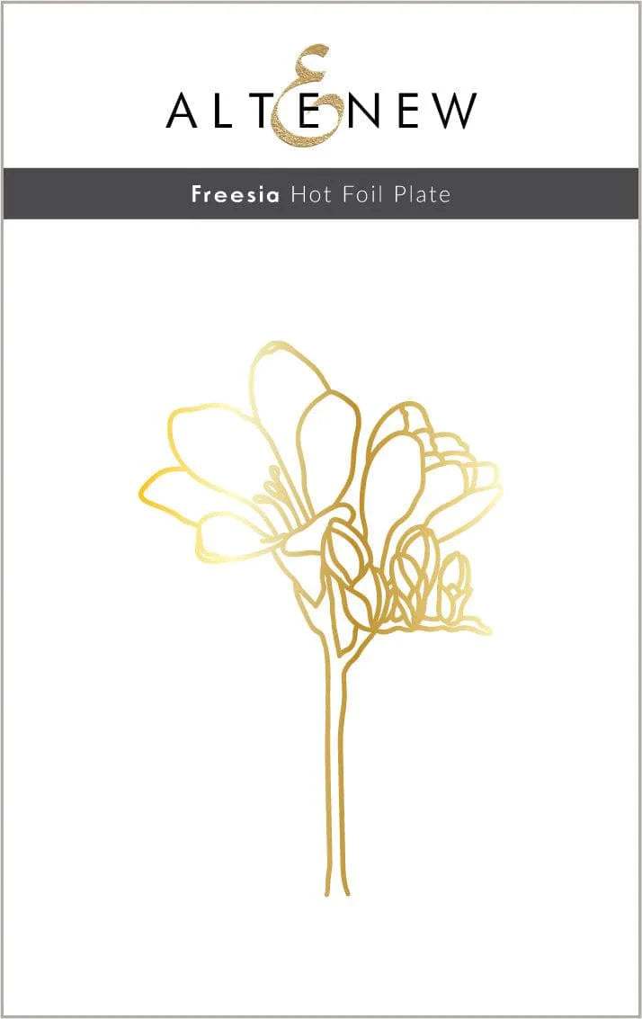 Freesia Hot Foil Plate