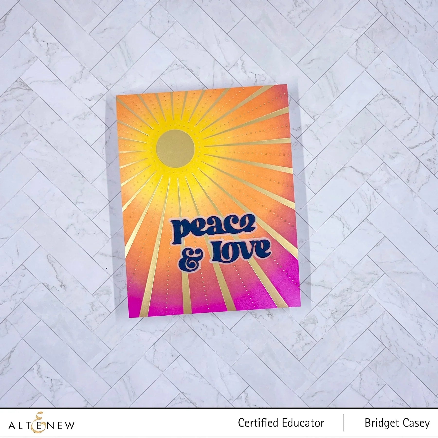 Here Comes the Sun Hot Foil Plate