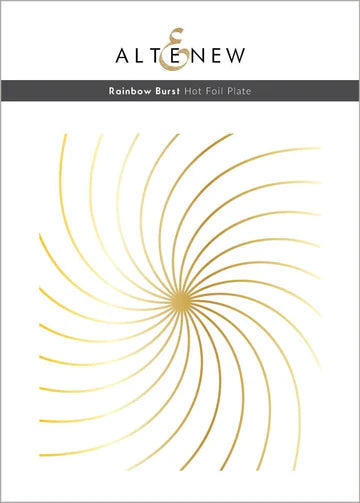 Rainbow Burst Hot Foil Plate